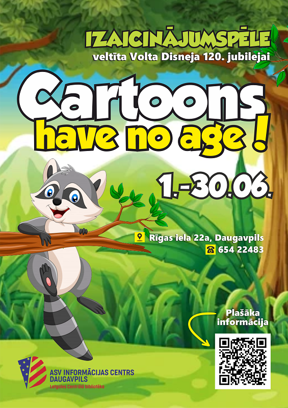 Izaicinājumu spēle bērniem un jauniešiem “Cartoons have no age!” Izaicinājumu spēle bērniem un jauniešiem “Cartoons have no age!”
