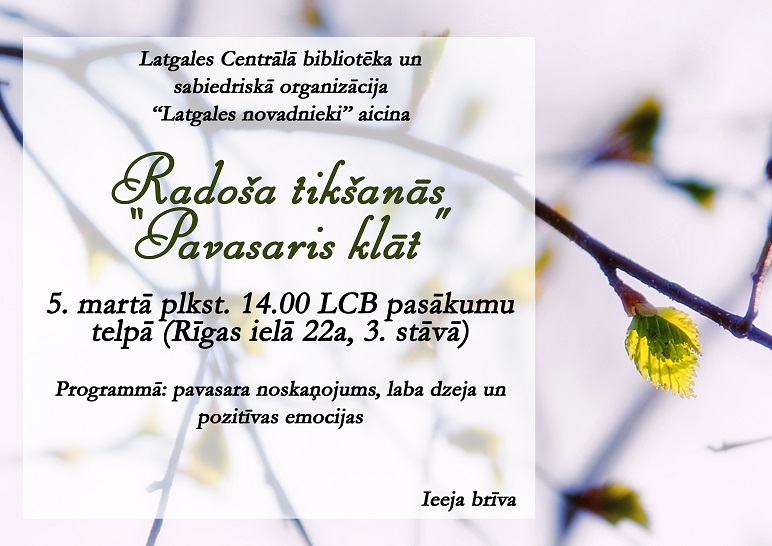 Radoša tikšanās “Pavasaris klāt” Radoša tikšanās “Pavasaris klāt”