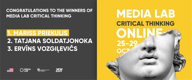 Noskaidroti medijpratības projekta “MediaLab Critical Thinking” uzvarētāji Noskaidroti medijpratības projekta “MediaLab Critical Thinking” uzvarētāji