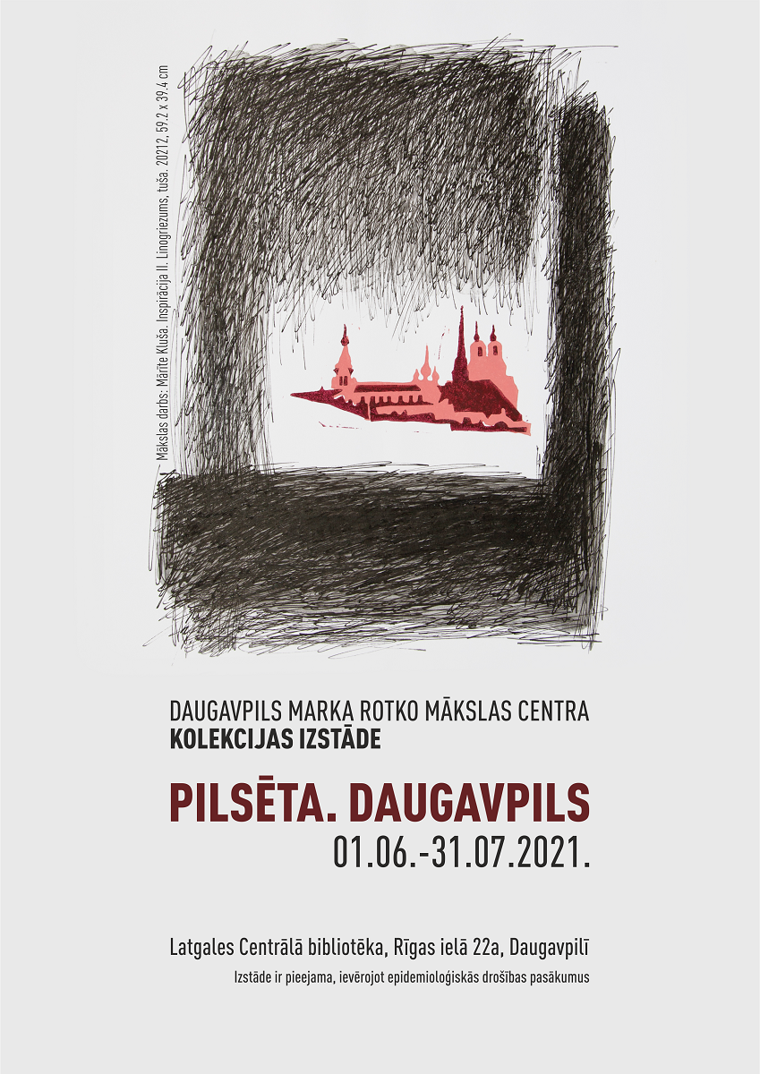 Daugavpils Marka Rotko mākslas centra grafikas kolekcijas izstāde “Pilsēta. Daugavpils” Latgales Centrālajā bibliotēkā Daugavpils Marka Rotko mākslas centra grafikas kolekcijas izstāde “Pilsēta. Daugavpils” Latgales Centrālajā bibliotēkā