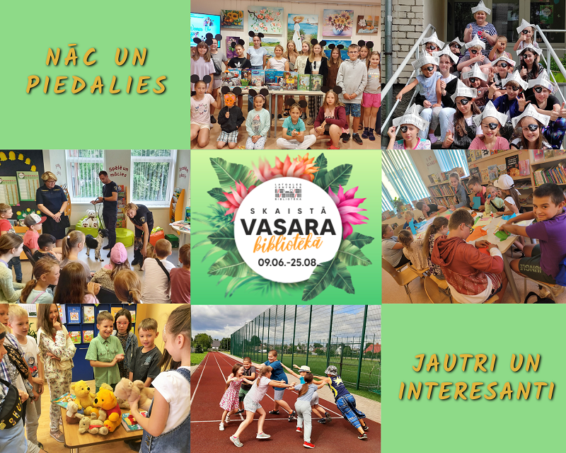Turpinās “Skaistā vasara bibliotēkā” Turpinās “Skaistā vasara bibliotēkā”