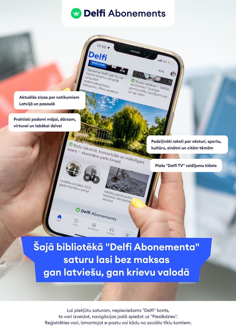 Bezmaksas piekļuve "Delfi Abonements" saturam bibliotēkā Bezmaksas piekļuve "Delfi Abonements" saturam bibliotēkā