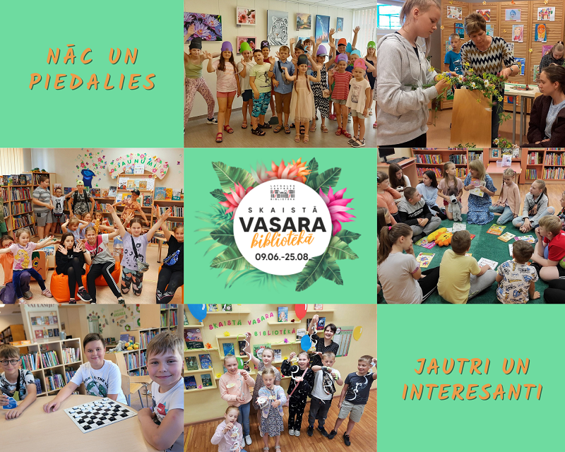 “Skaistā vasara bibliotēkā”: jūnija aktualitātes “Skaistā vasara bibliotēkā”: jūnija aktualitātes