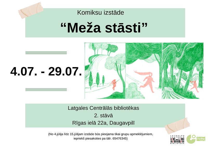 Latgales Centrālajā bibliotēkā būs skatāma Komiksu izstāde “Meža stāsti” Latgales Centrālajā bibliotēkā būs skatāma Komiksu izstāde “Meža stāsti”