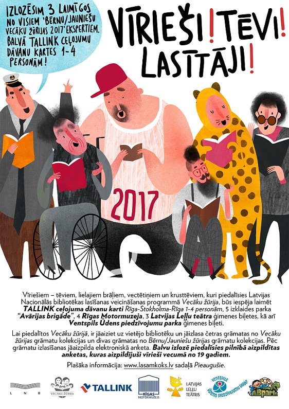 Akcija “Vīrieši! Tēvi! Lasītāji! 2017” Akcija “Vīrieši! Tēvi! Lasītāji! 2017”