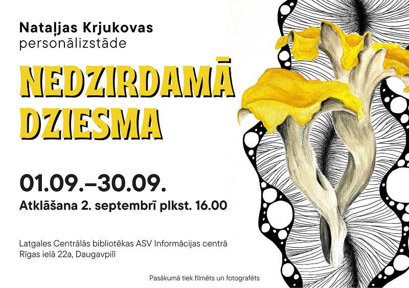 Nataļjas Krjukovas personālizstāde “Nedzirdamā dziesma” Nataļjas Krjukovas personālizstāde “Nedzirdamā dziesma”