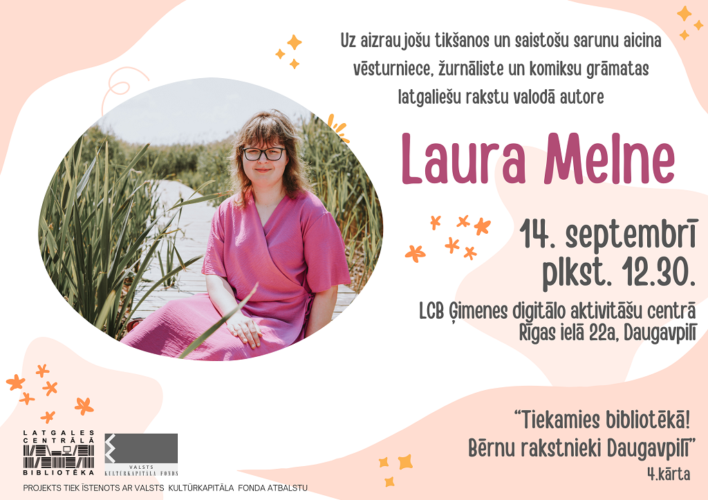 Daugavpilī viesosies latgaliešu komiksu grāmatas autore Laura Melne Daugavpilī viesosies latgaliešu komiksu grāmatas autore Laura Melne