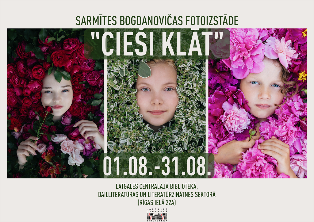 Sarmītes Bogdanovičas fotoizstāde “Cieši klāt” bibliotēkā Sarmītes Bogdanovičas fotoizstāde “Cieši klāt” bibliotēkā
