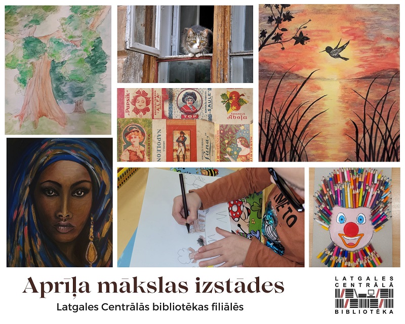Aprīļa mākslas izstādes Latgales Centrālās bibliotēkas filiālēs Aprīļa mākslas izstādes Latgales Centrālās bibliotēkas filiālēs