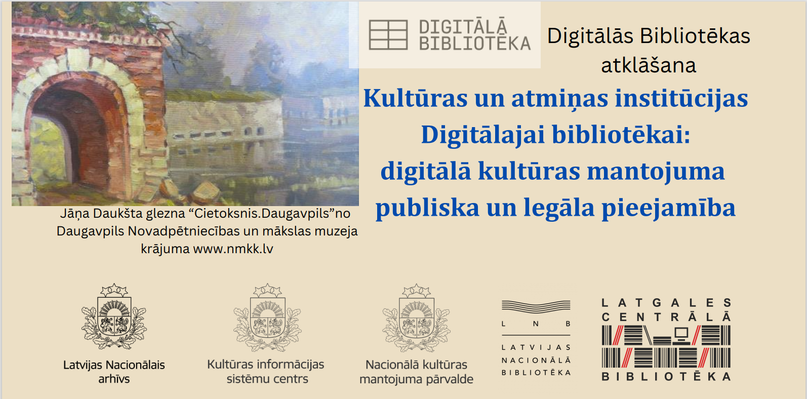Digitalas bibliotekas atkalsana Daugavpili Ilustratīvs attēls par pasākumu
