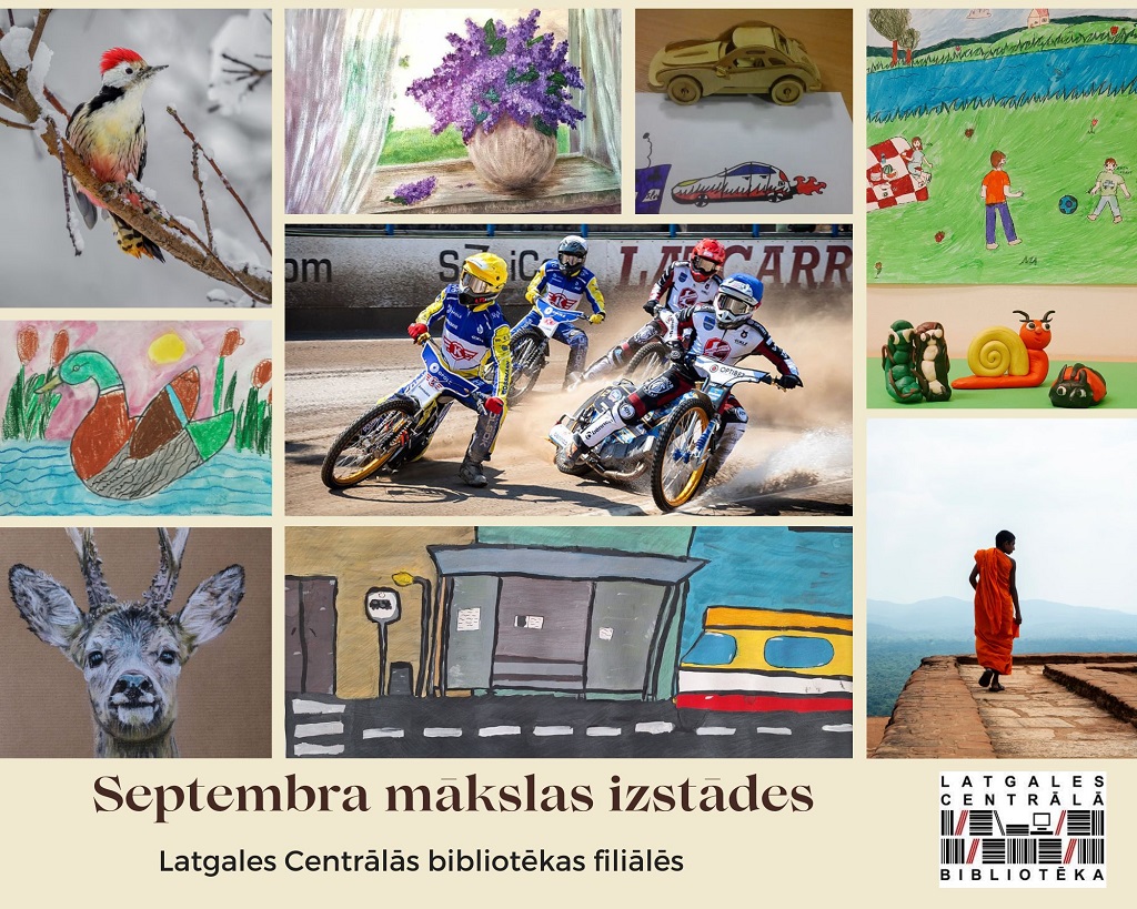 Septembra mākslas izstādes Latgales Centrālās bibliotēkas filiālēs