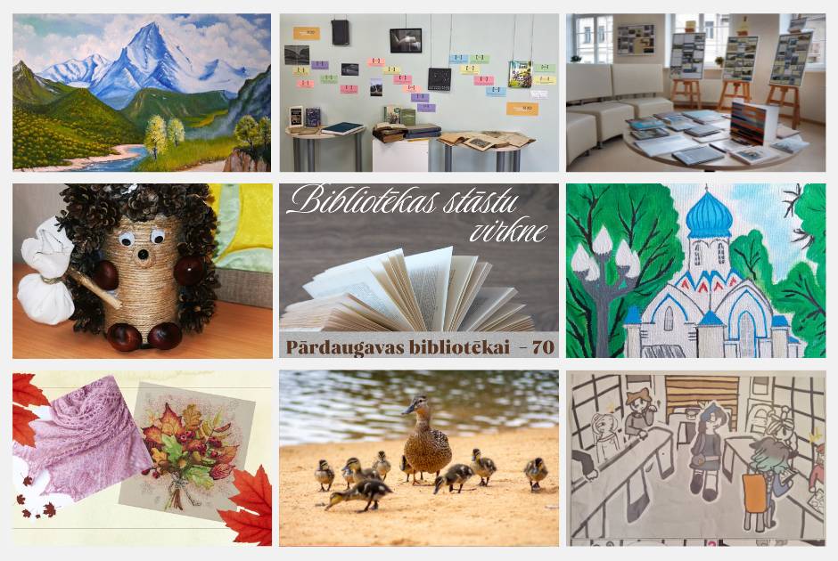 Oktobra mākslas izstādes Latgales Centrālās bibliotēkas filiālēs