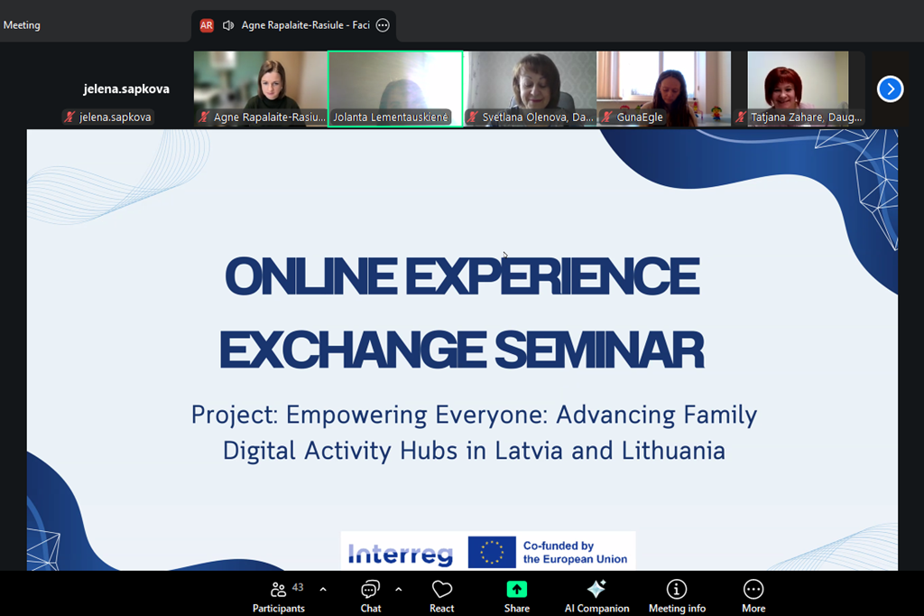 Pieredzes apmaiņa: no idejas līdz pielietošanai praksē