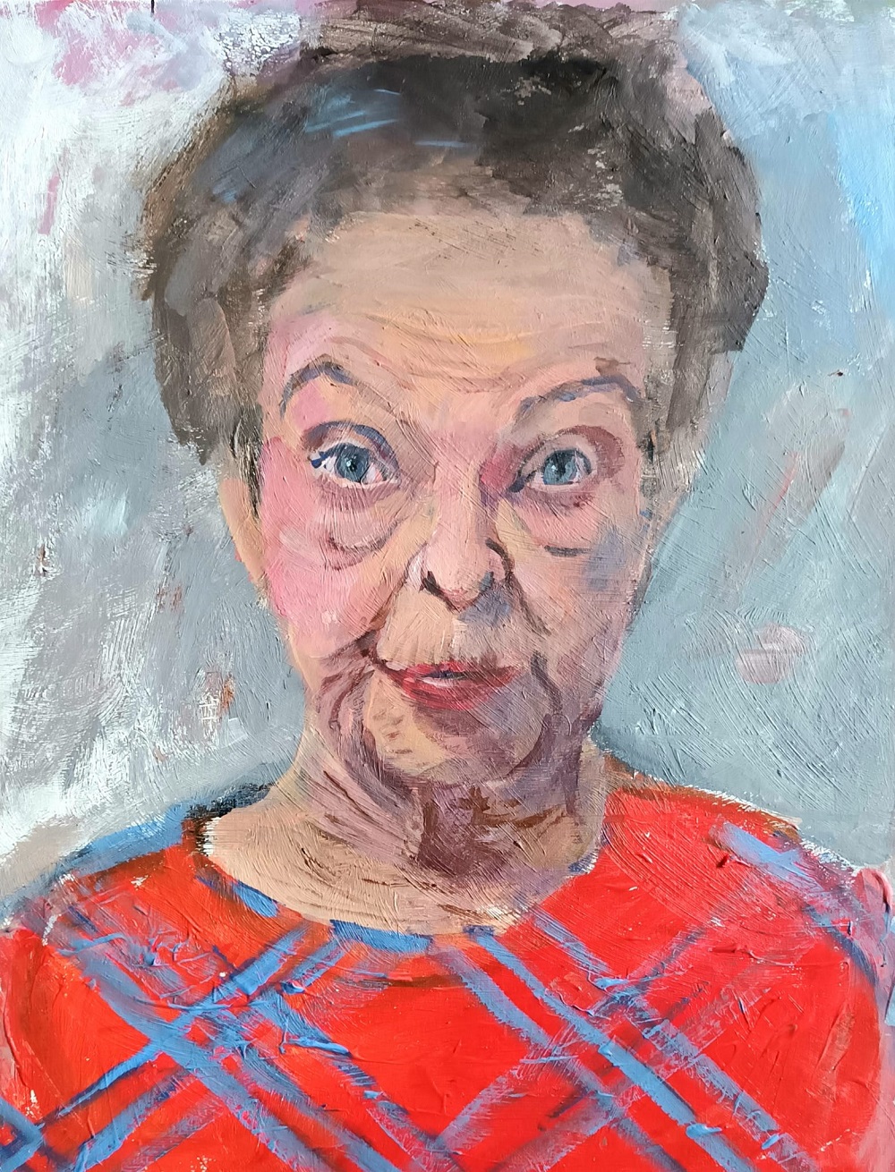 Jaunbūves bibliotēkā skatāma Leldes Kundziņas portretu izstāde “Starp skatieniem”