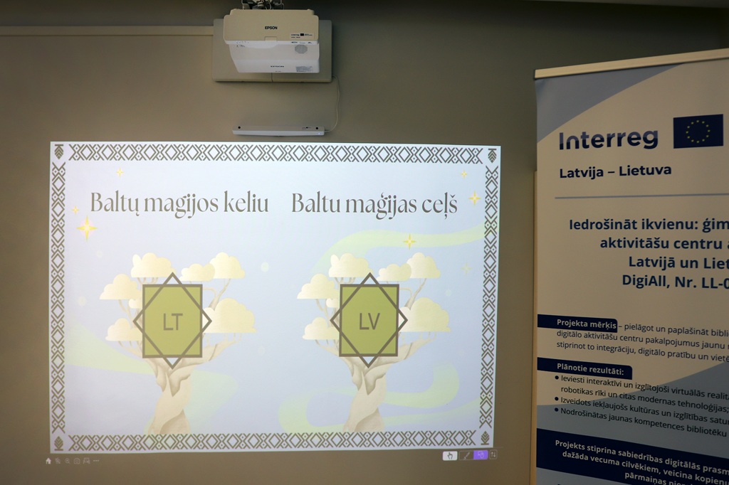 Daugavpilī pieejama interaktīva izglītojoša siena baltu rakstu zīmju iepazīšanai